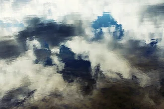 Photo art by Manuela Deigert: tranquil lake with clouds and soft reflections