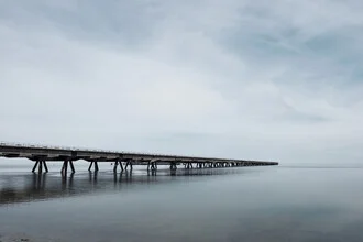 Photo art by Manuela Deigert: A calm view of a path into the unknown by the sea.