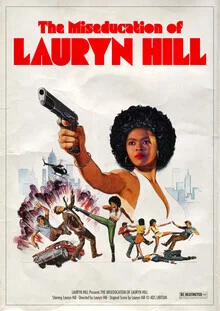 Illustration von David Redon: farbenfrohe Darstellung von Lauryn Hill in Retro-Stil