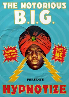 Wandbild von David Redon: hypnotisierende Illustration mit Retro-Elementen