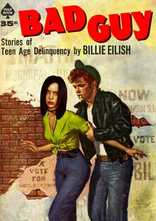 Illustration von David Redon: verspielte Darstellung eines Bad Guys in lebhaften Farben