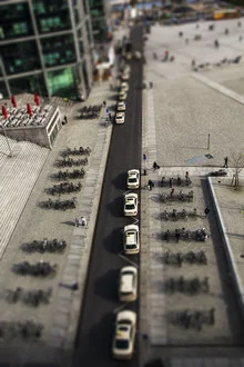 Photo art by Yehuda Swed: Berlin viewed from above, showcasing urban charm