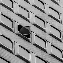 Photo art by Ana Fieres: abstract representation of buildings in Hong Kong