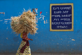 Christina Feldt, Woman carrying wood, Ethiopia. (Äthiopien, Afrika)