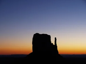 Photo art by Holger Ostwald: Monument Valley with soft evening colors