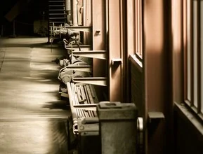 Photo art by Ivonne Wentzler: modern industrial architecture in soft colors