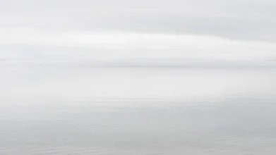 Photo art by Schoo Flemming: foggy lake in Mongolia with a calm atmosphere