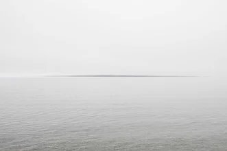 Photo art by Schoo Flemming: tranquil landscape with water and fog in Mongolia