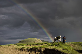 Schoo Flemming, rider in the storm (Mongolei, Asien)