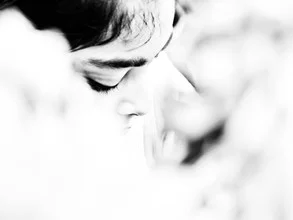 Wall art by Jagdev Singh: people in a calm moment of reflection