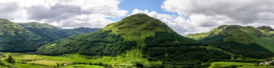 Photo art by Stefan Glatzel: serene landscape featuring Stob Breac in Scotland