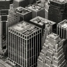 Photo art by Regis Boileau: urban landscape of Manhattan at night