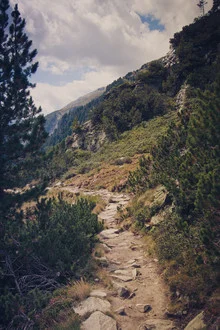 Fotokunst von Thomas Richter: herrliche Alpenlandschaft mit Wanderweg und Bergen