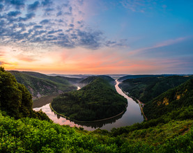 Jean Claude Castor, Saarschleife - Panorama am Morgen
