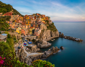 Jean Claude Castor, Ligurien - Manarola am Abend