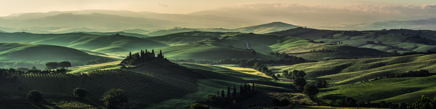 Jean Claude Castor, Toskana - Val d'Orcia Panorama am Morgen