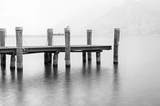 Photo art by Thomas Herzog: calm lakeside scene with gentle water surfaces in Italy