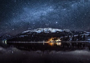 Photo art by Tanner Wendell Stewart: Milky Way over Mt. Joseph