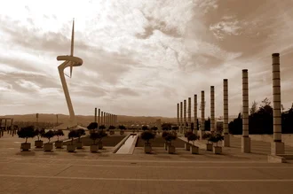 Beautiful photo art by Rene Binder: futuristic setting in Barcelona