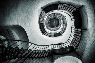 Photo art by Michaela Ertelt: elegant spiral staircase in soft light