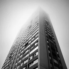 Photo art by Emiliano Grusovin: skyscraper in misty architecture