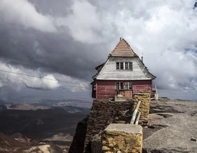 Photo art by Davide Carnevale: serene landscape featuring Chacaltaya in Bolivia