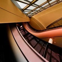 Photo art by Igor Krieg: geometric shapes in soft colors and engaging angles.