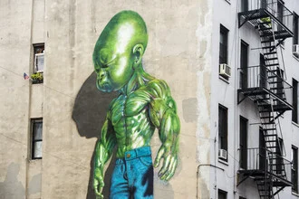 Fotokunst von Daniel Schoenen: Graffiti Kunst an einer New Yorker Fassade
