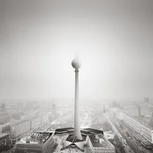 Photo art by Ronny Behnert: airy view over Berlin in fog