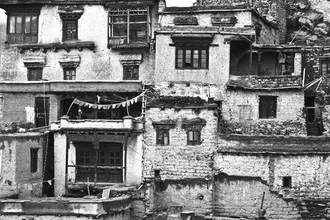 Photo art by Jagdev Singh: windows in the old architecture of Afghanistan