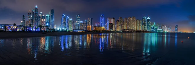 Dubai - Marina Skyline Panorama - Fineart photography by Jean Claude Castor