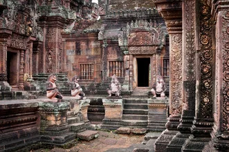 Fotokunst von Staffan Scherz: Blick auf den Tempel Banteay Srei in Kambodscha