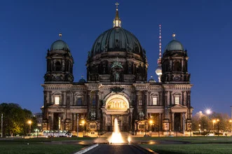 Photo art by Philipp Weindich: Berlin Cathedral in Lustgarten under clear sky