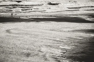 Photo art by Anke Dörschlen: Surfer riding a wave in the Atlantic at Fuerteventura.