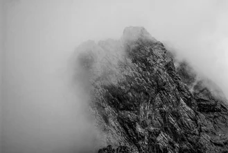Photo art by Sascha Hoffmann-Wacker: Fog envelops the mountains in Bavaria.
