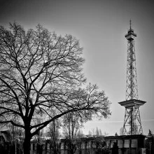 Photo art by Melanie Viola: Berlin Radiotower in the gentle light of dusk.
