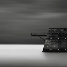 Photo art by Ronny Behnert: serene long exposure of a fortress by the water
