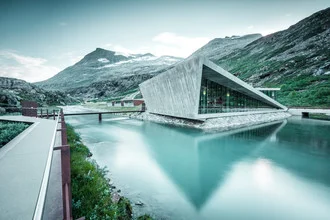 Photo art by Franz Sussbauer: striking iceberg in Norwegian water