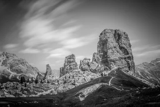 Photo art by Markus Van Hauten: serene alpine landscape with the 5 Torri