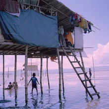 Photo art by Lilli Breininger: Badjao stilt house in the Philippines