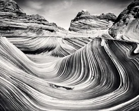 Photo art by Ronny Ritschel: wave-like rock formation in Coyote Buttes, USA.