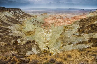 Fotokunst von Philipp Weindich: sanfte Farben des Yangikala-Canyons in Turkmenistan