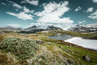 Photo art by Franz Sussbauer: striking glacier landscape in Norway