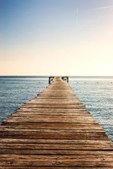 Photo art by Heiko Krumminga: a jetty over calm water in Spain