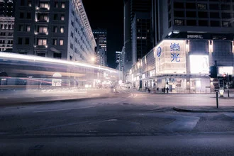Photo art by Heinz Plitzko: Hong Kong city lights at night