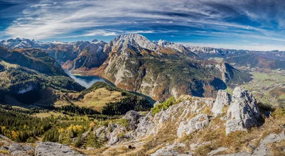 Photo art by Markus Van Hauten: serene autumn landscape at Watzmann