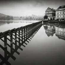 Photo art by Ronny Behnert: black-and-white image of the Bedřich Smetana Museum in Prague