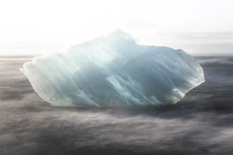 Photo art by Lucas Jackson: iceberg landscape in a tranquil setting