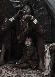 Photo art by Jan Møller Hansen: last hunters and gatherers in the Himalayas