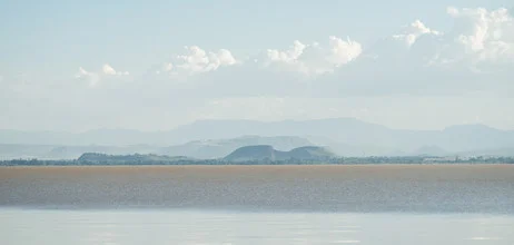 Photo art by Tahir Karmali: serene view of Lake Tana in Ethiopia.